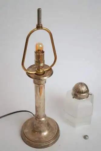 Unikat Art Déco Tischleuchte "L'OPÉRA" Messinglampe Tischlampe Einzelstück