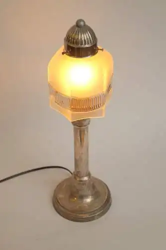 Unikat Art Déco Tischleuchte "L'OPÉRA" Messinglampe Tischlampe Einzelstück