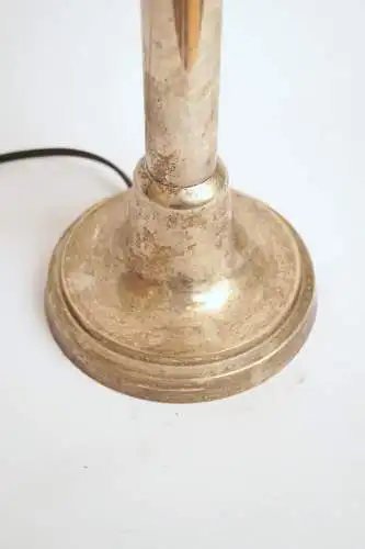 Unikat Art Déco Tischleuchte "L'OPÉRA" Messinglampe Tischlampe Einzelstück