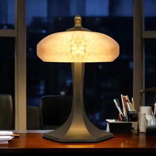 Unikat sehr elegante Art Deco Tischleuchte "HELLERAU" Einzelstück Lampe