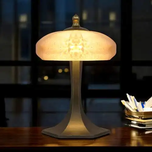 Unikat sehr elegante Art Deco Tischleuchte "HELLERAU" Einzelstück Lampe