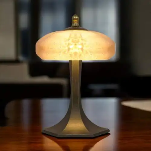 Unikat sehr elegante Art Deco Tischleuchte "HELLERAU" Einzelstück Lampe