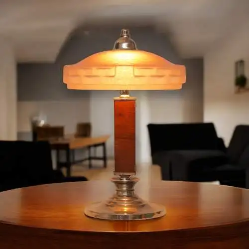 Art Déco Unikat Tischleuchte "NAUMBURG" klassisch Schreibtisch zierlich vintage