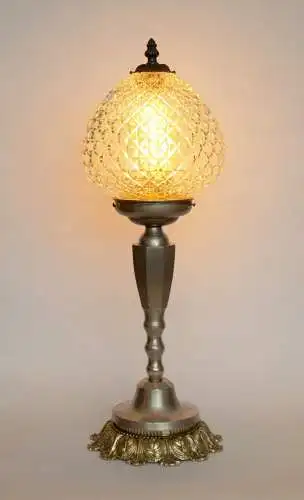 Art Deco Lampe Tischlampe "KING ARTHUR" Messinglampe Berlin Unikat Leuchte