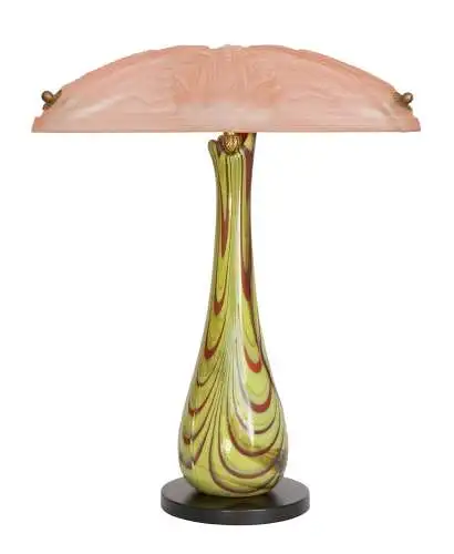 Art Deco Design Lampe Unikat Tischleuchte "CORN FIELD" Noverdy Leuchte