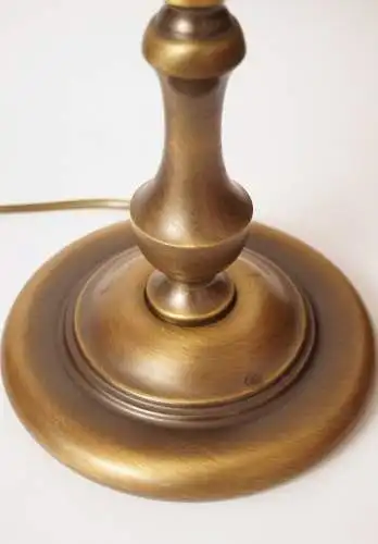 Elegante Messinglampe Unikat Jugendstil Tischlampe 