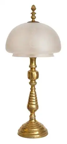 Art Deco Lampe Messinglampe Tischleuchte "BOSPERUS" Messinglampe Unikat Leuchte