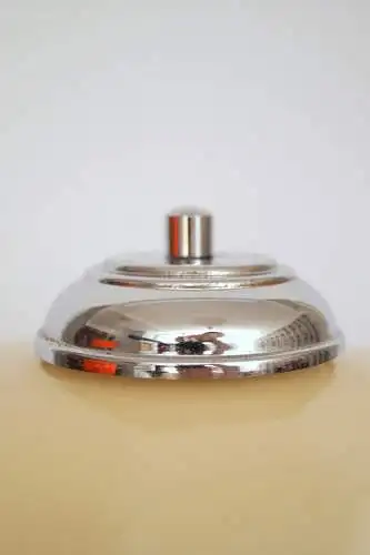 Jugendstil Kaffeehauslampe "LINZ" Bleikristall Tischlampe Unikat