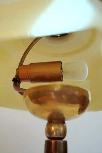 Art Deco Schreibtischleuchte "ALGIER" Tischleuchte Messinglampe Unikat