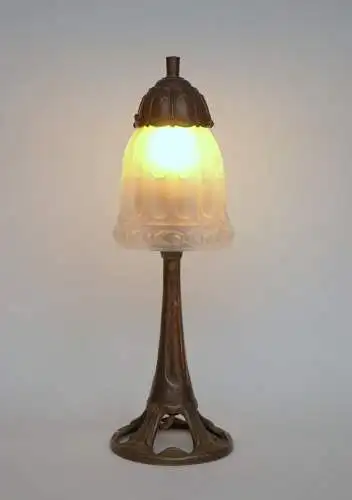 ART DECO Schreibtischleuchte "AUTUMN" Messinglampe Berlin Unikat