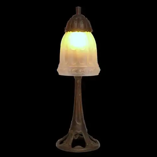 ART DECO Schreibtischleuchte "AUTUMN" Messinglampe Berlin Unikat
