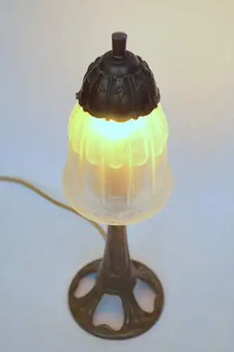 ART DECO Schreibtischleuchte "AUTUMN" Messinglampe Berlin Unikat