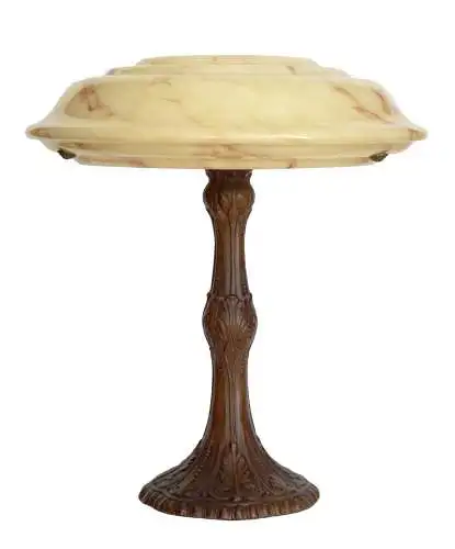 Art Deco Tischlampe Einzelstück Tischlampe Opalglas Design
