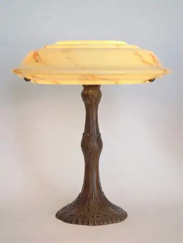 Art Deco Tischlampe Einzelstück Tischlampe Opalglas Design