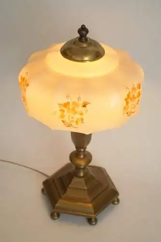 Wunderschöne Wiener Jugendstil Kaffeehausleuchte Messinglampe Tischlampe