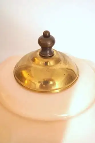 Wunderschöne Wiener Jugendstil Kaffeehausleuchte Messinglampe Tischlampe