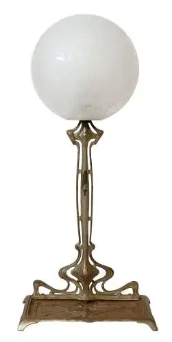 Jugendstil Lampe Tischleuchte "MOON FLOWER" Unikat