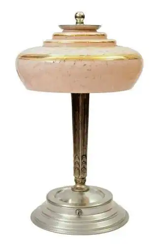 Art Deco Lampe Tischlampe "ST. LOUIS" Messinglampe Berlin Tischleuchte
