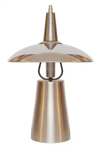 Design Lampe Tischleuchte "KOPERNIKUS" Chrom Tischleuchte Messing Sammlerstück