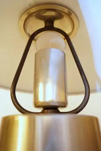 Design Lampe Tischleuchte "KOPERNIKUS" Chrom Tischleuchte Messing Sammlerstück