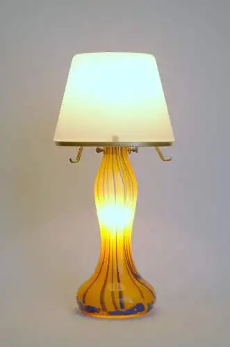 Design Glas Tischleuchte Einzelstück Unikat Pop Art Tischlampe Glaslampe