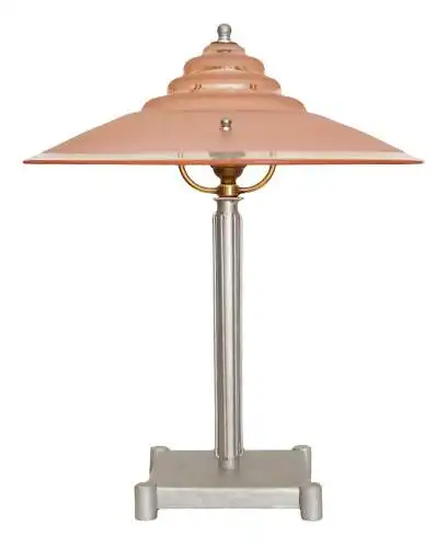 Art Déco Schreibtischleuchte "PINK POP" Unikat 1930 Tischlampe