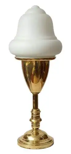 Unikate sehr große Art Déco Design Messinglampe Tischlampe Tischleuchte
