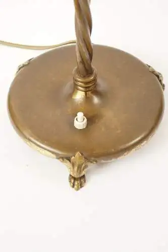 Art Deco Lampe Bankerlampe Schreibtischleuchte Messinglampe 1930 Cognac