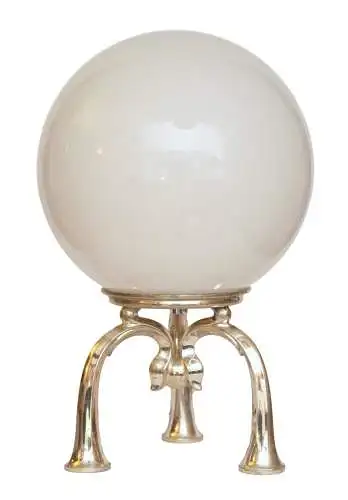 Design Lampe "THE GLOBE" Einzelstück Messinglampe Berlin versilbert Leuchte