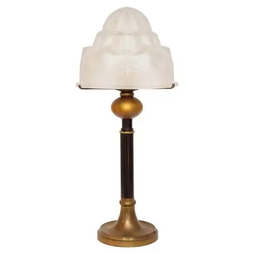 Klassische Art Déco Tischleuchte "SÃO PAULO" Unikat Degué Tischlampe Lampe