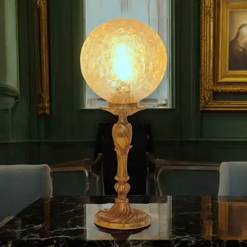 Unikat Jugendstil Art Deco Tischleuchte "KAIRO" Messinglampe Berlin Einzelstück