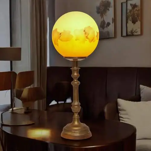 Unikat Art Déco Schreibtischleuchte "SANTIAGO" Tischlampe Einzelstück