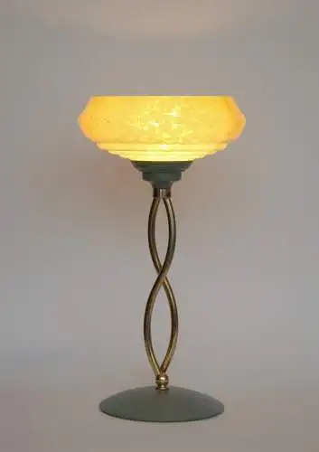Art Déco Design Tischfluter "ADLON" Tischlampe Einzelstück Schreibtisch Messing
