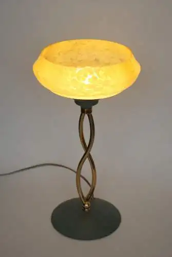 Art Déco Design Tischfluter "ADLON" Tischlampe Einzelstück Schreibtisch Messing