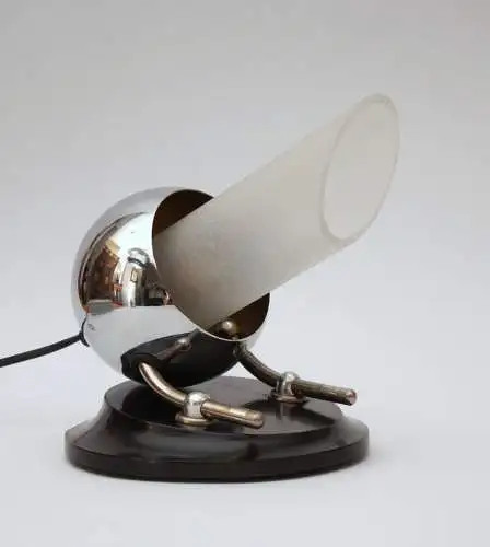 Design Art Deco Tischlampe "CANON" Schreibtischleuchte Bakelit Unikat Leuchte