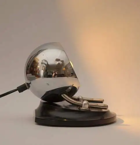 Design Art Deco Tischlampe "CANON" Schreibtischleuchte Bakelit Unikat Leuchte