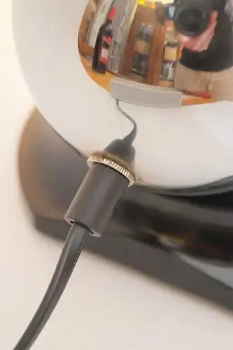 Design Art Deco Tischlampe "CANON" Schreibtischleuchte Bakelit Unikat Leuchte