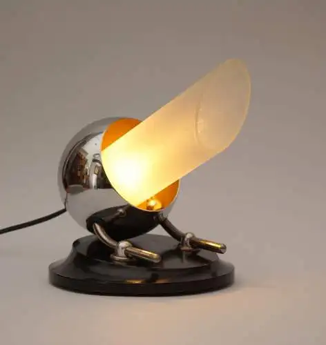 Design Art Deco Tischlampe "CANON" Schreibtischleuchte Bakelit Unikat Leuchte