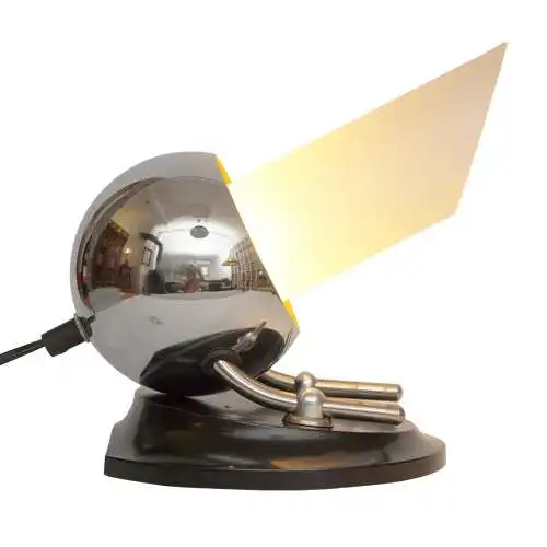 Design Art Deco Tischlampe "CANON" Schreibtischleuchte Bakelit Unikat Leuchte