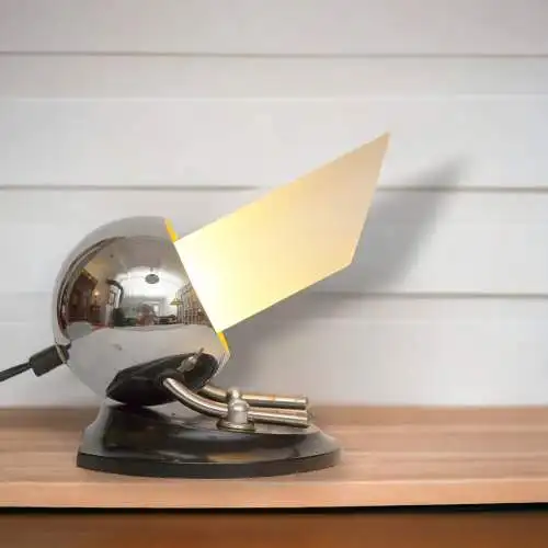 Design Art Deco Tischlampe "CANON" Schreibtischleuchte Bakelit Unikat Leuchte