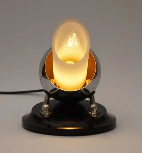 Design Art Deco Tischlampe "CANON" Schreibtischleuchte Bakelit Unikat Leuchte