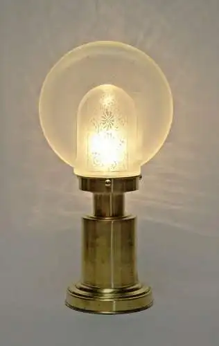 Art Deco Lampe Tischlampe "NAUTILUS" Messinglampe Tischlampe Berlin ungewöhnlich