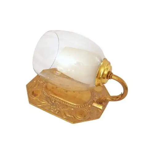 Unikate original Jugendstil Wandleuchte Blaker Messinglampe Wandlampe