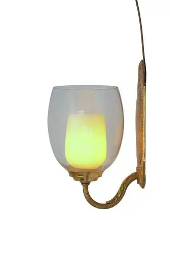 Unikate original Jugendstil Wandleuchte Blaker Messinglampe Wandlampe
