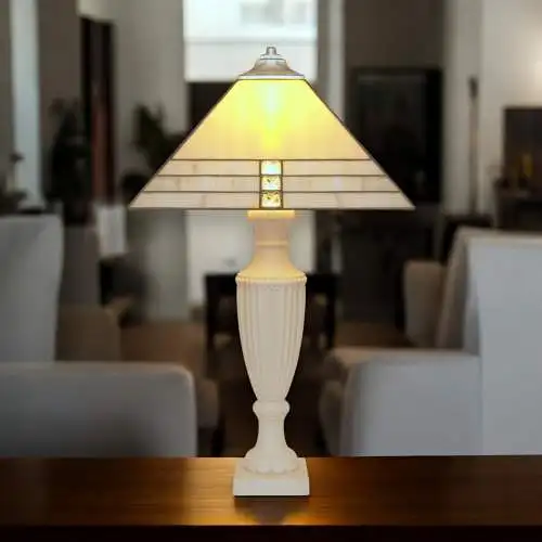 Unikat Art Déco Tiffany Tischleuchte Tischlampe "MELBOURNE" Einzelstück