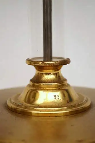 Jugendstil Lampe Schreibtischlampe Salonlampe Landhaus Acrylglas Messing