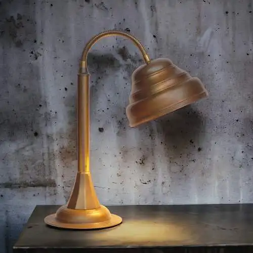 Unikat Art Deco Design Arbeitsleuchte "WORKSPACE" Messinglampe Schreibtisch rare