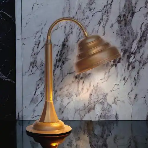 Unikat Art Deco Design Arbeitsleuchte "WORKSPACE" Messinglampe Schreibtisch rare