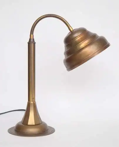 Unikat Art Deco Design Arbeitsleuchte "WORKSPACE" Messinglampe Schreibtisch rare