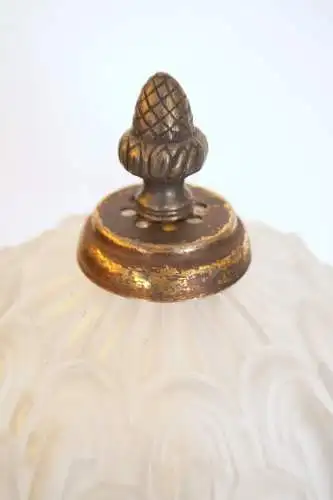 Art Déco Lampe Schreibtischleuchte "WOOLWORTH" Messinglampe